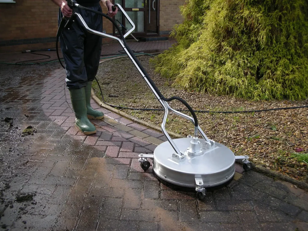 pressure washer surface cleaner with wheels.webp